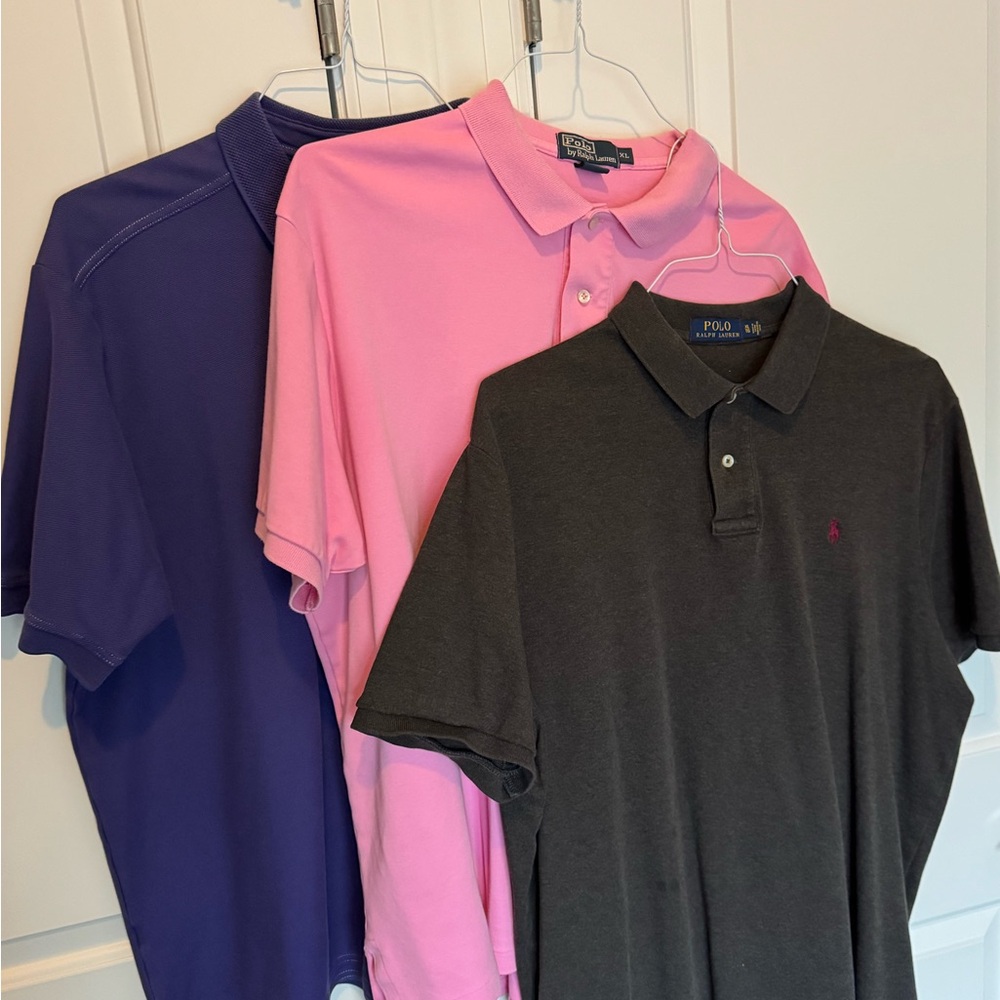LollaPOLOooza!  Set of 3 XL Polos - 2 Ralph Lauren and 1 Tommy Bahama.